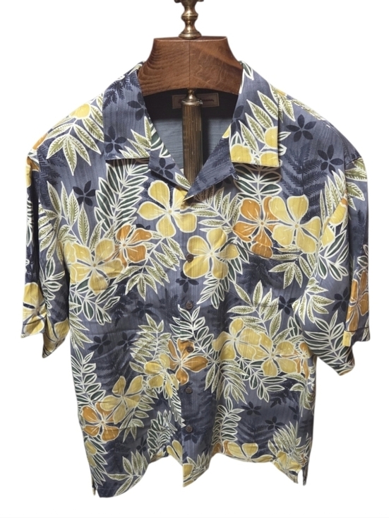 Tommy Bahama Other - Tommy Bahamas 100% Silk Floral Tropical Hawaiian Aloha Button Shirt Size Large